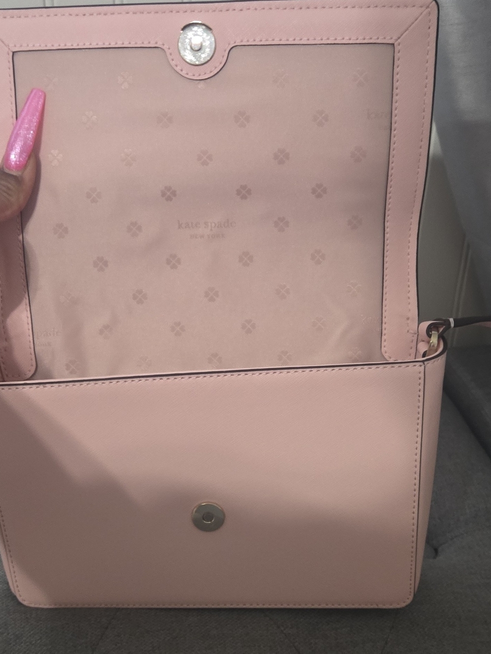 kate spade Blush Pink Leather Crossbody Shoulder Bag